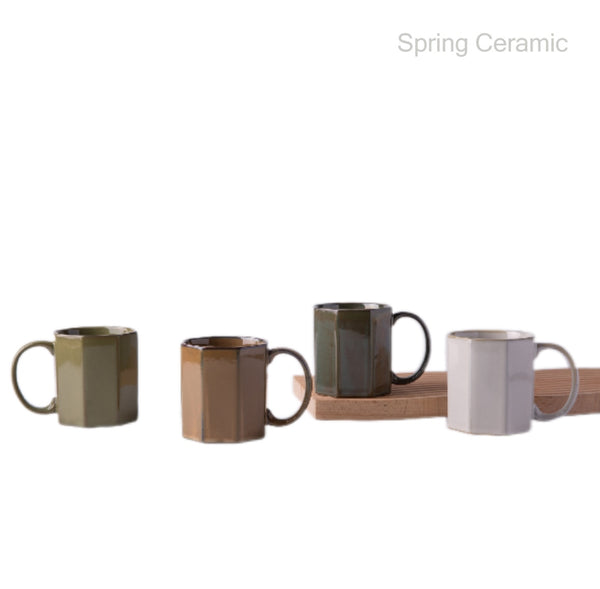 Irregular 350ml Reactive Glaze Coffee Mug SP2304-064 - SPRING CERAMIC