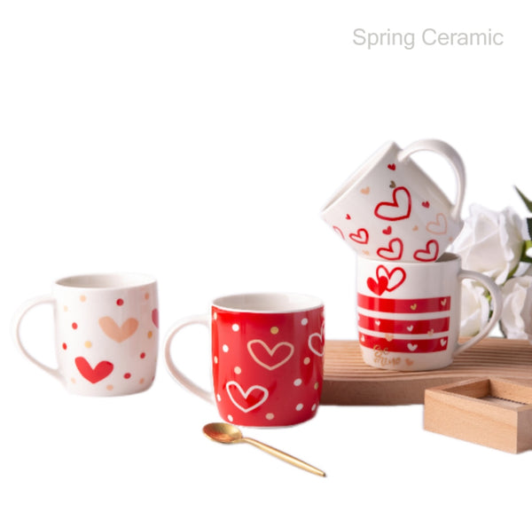 Valentine's Day Ceramic Mug SP2304-044 - SPRING CERAMIC