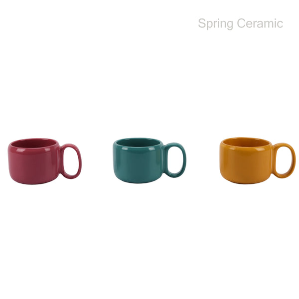 460ml new bone china color glaze mug