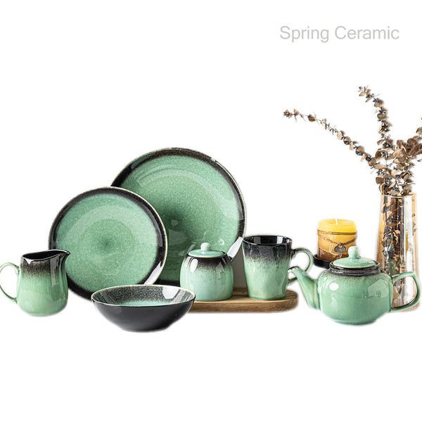 Reaction dinner set table set - SPRING CERAMIC