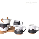 Double color surface silk design mug - SPRING CERAMIC