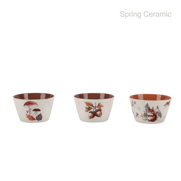 "Autumn series" 500ml ceramic bowl with decal printing