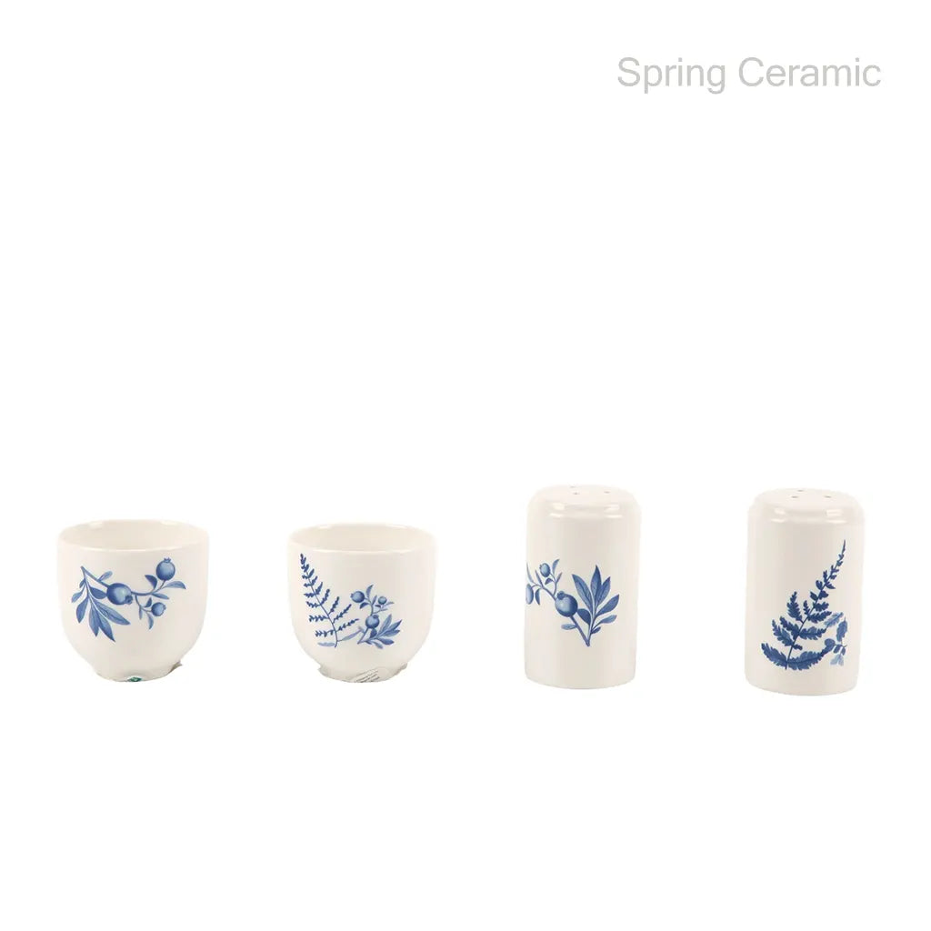 Mini Spring Ceramic ceramic salt and pepper set with decal printing – SPRING CERAMIC