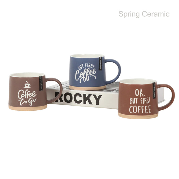 400ml new bone china mug with coffee design