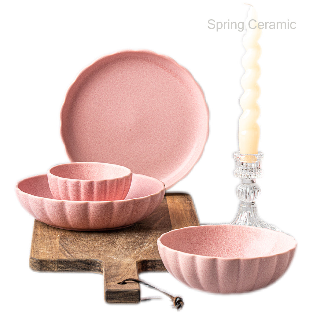Pure Color glazed dinner set - SPRING CERAMIC