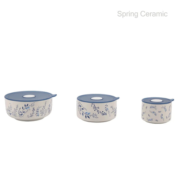 "Hot-sale"bule floral 10oz,20oz,27oz ceramic bowl