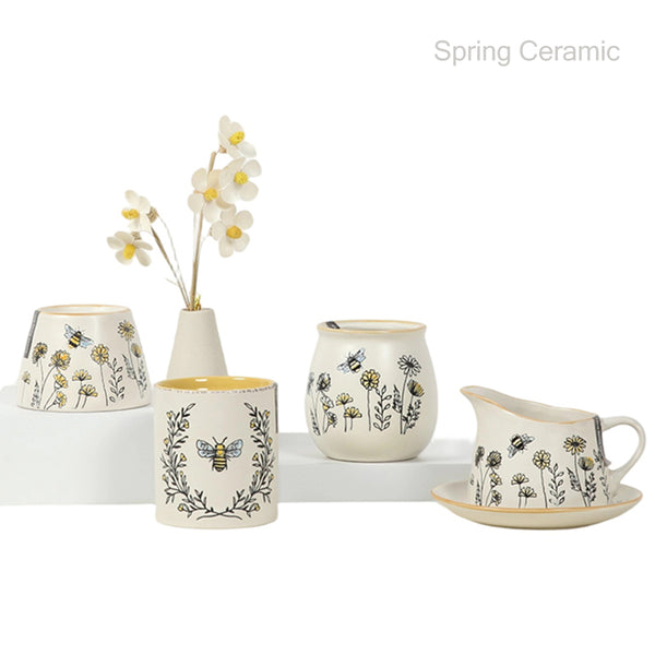 Hot selling Various Shape Wholesale Customizable Bee Flower Ceramic Collection OEM/ODM Accepted, Fast Delivery for Bulk Orders