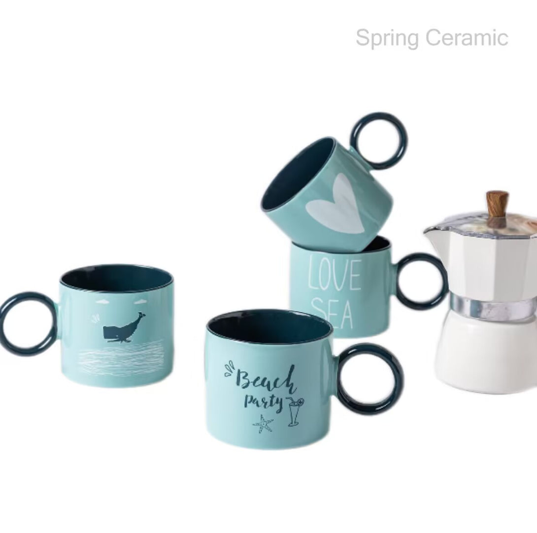 "Ocean series"Ceramic Mug - SPRING CERAMIC