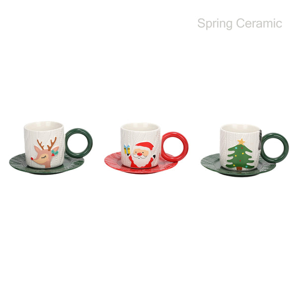 рождественская серия, керамическая кружка с шелкографией