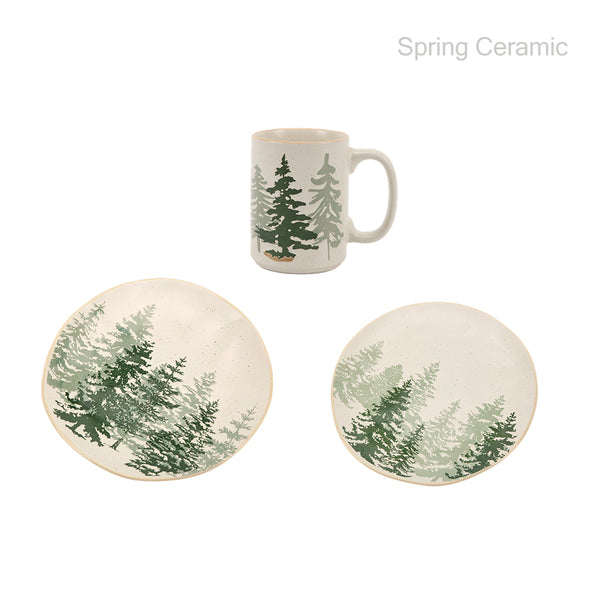 Christmas Tree design plate set