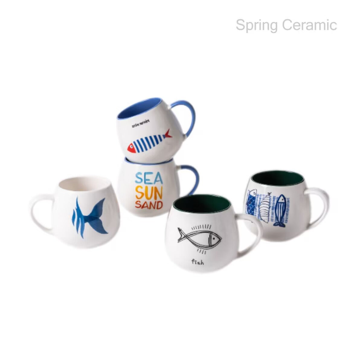 "Ocean series"Ceramic Mug - SPRING CERAMIC
