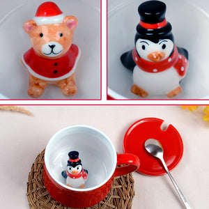 Ceramic Mug With Christmas Doll Inside SP2304-055