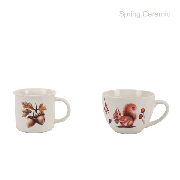 "Autumn series" 13oz ceramic mug/ 18oz big mug with decal printing