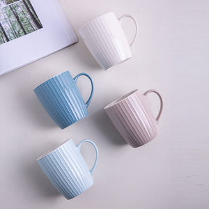 Embossed Color Glaze Ceramic Mug SP2304-028