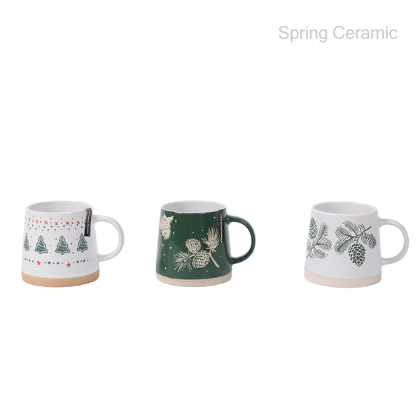 Christmas series,double-mould ceramic mug