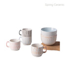 Debossed design stack up mug - SPRING CERAMIC