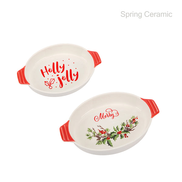 Christmas double ear bakeware