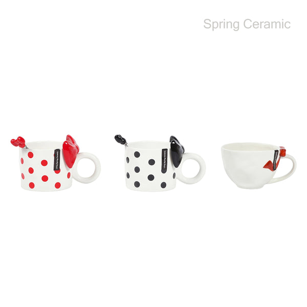 bowknot series,425ml new bone china mug