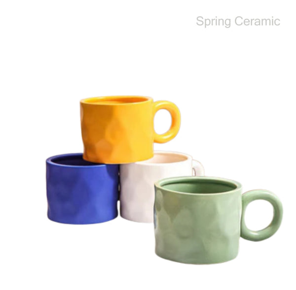 Matt Color Glaze Irregular Mug SP2304-052 - SPRING CERAMIC
