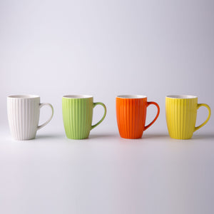 Embossed Color Glaze Ceramic Mug SP2304-012