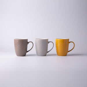 Embossed Color Glaze Ceramic Mug SP2304-019