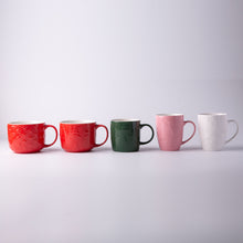 Load image into Gallery viewer, Embossed Color Glaze Ceramic Christmas Mug SP2304-018
