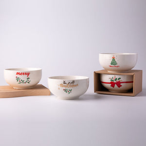 "Merry Christmas“ Ceramic Bowl SP2304-010