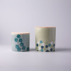 Ceramic Mug- Green Leaf Design  SP2304-027