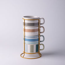 Load image into Gallery viewer, Ceramic Mug- Green Leaf Design  SP2304-027
