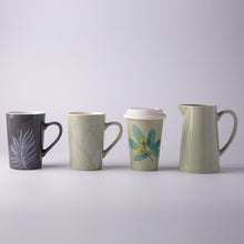 Load image into Gallery viewer, Ceramic Mug- Green Leaf Design  SP2304-027
