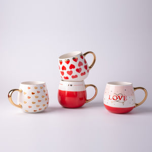 Valentine's Day Ceramic Belly Mug 400ml SP2304-047