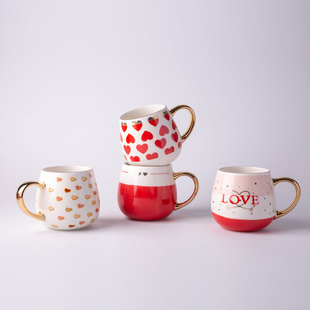 Valentine's Day Ceramic Belly Mug 400ml SP2304-047