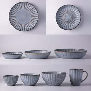 Ceramic Dinner Set-Floral Series Grey Color SP2304-060