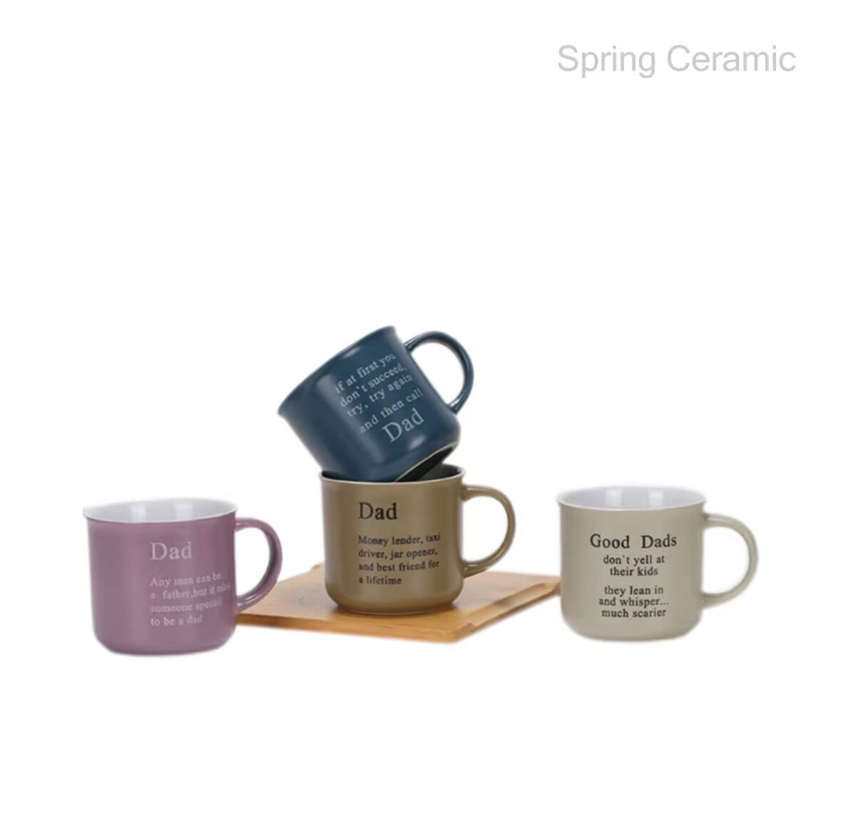 400ml mug with the word design - SPRING CERAMIC