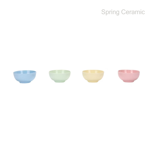360 ml Embossed bowl color glaze