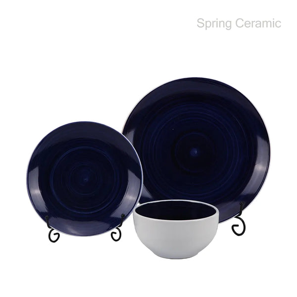 "bule” color glaze dinnerware set