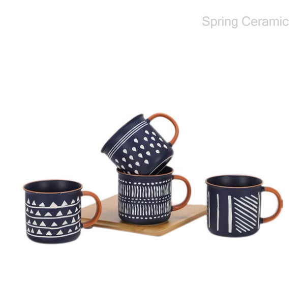 400ml mug for geogratry design - SPRING CERAMIC