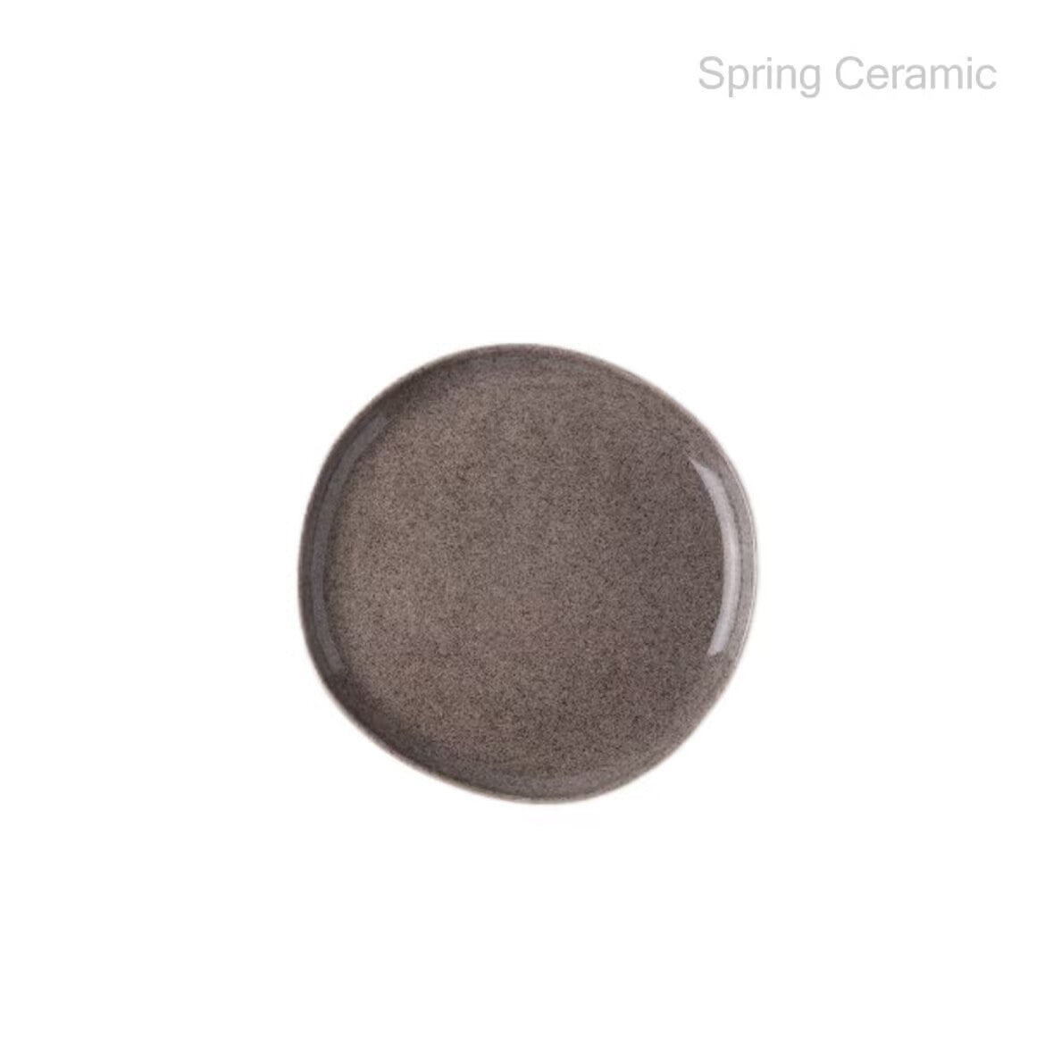 Ceramic Reactive Glaze Dinner Set Grey Color  SP2304-026 - SPRING CERAMIC