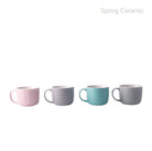 Embossed Color Glaze Ceramic Soup Mug SP2304-013 - SPRING CERAMIC