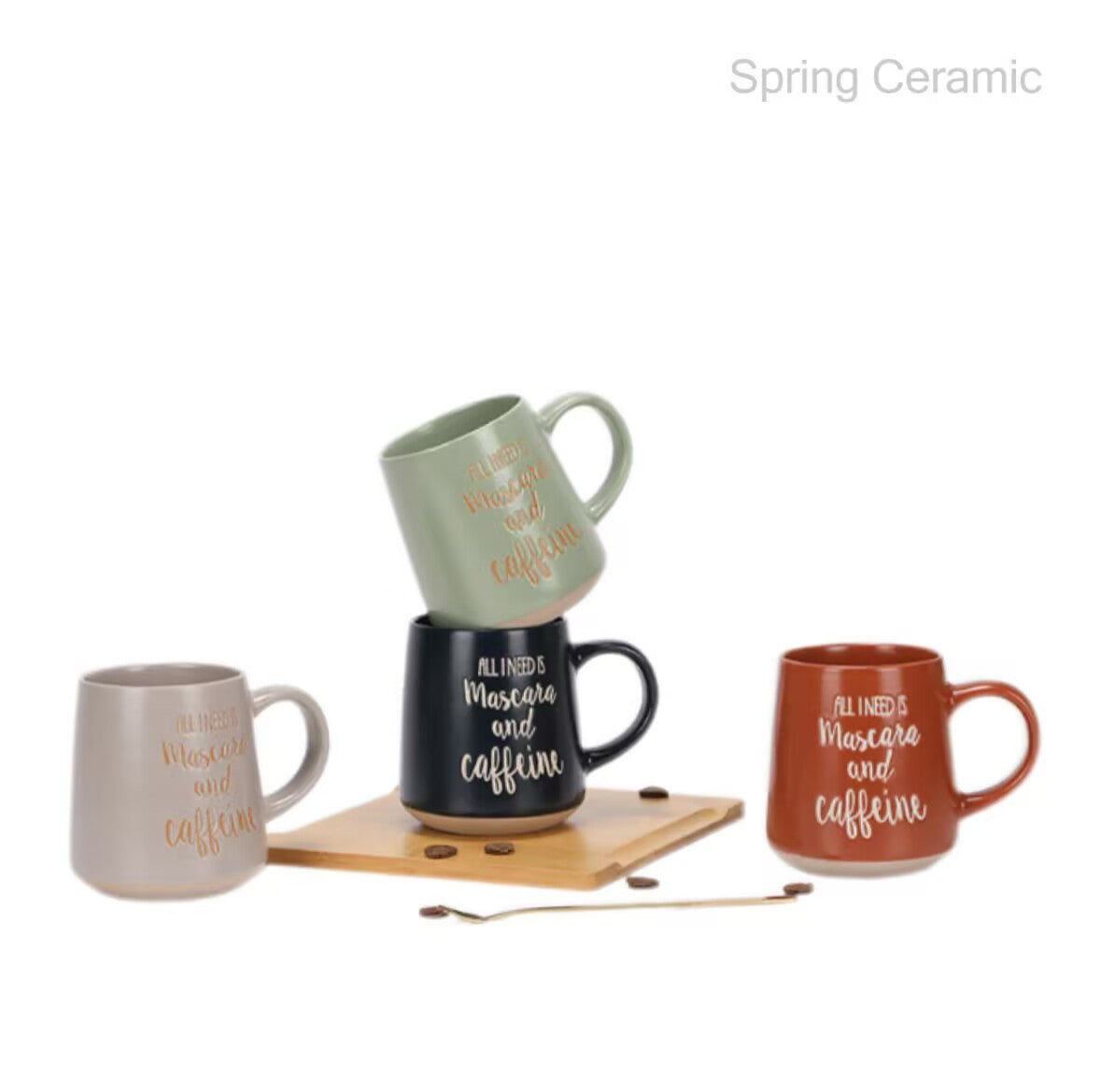 520ml mug ,with the word design - SPRING CERAMIC