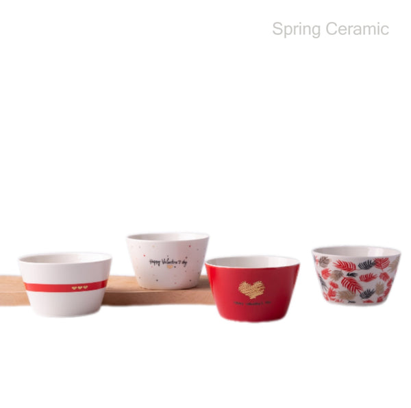 Valentine's Day Ceramic Bowl SP2304-051 - SPRING CERAMIC