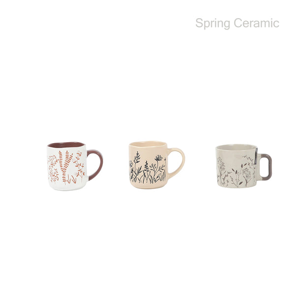 Bulk Custom 14OZ mug for 2 shapes color glaze with silk screen