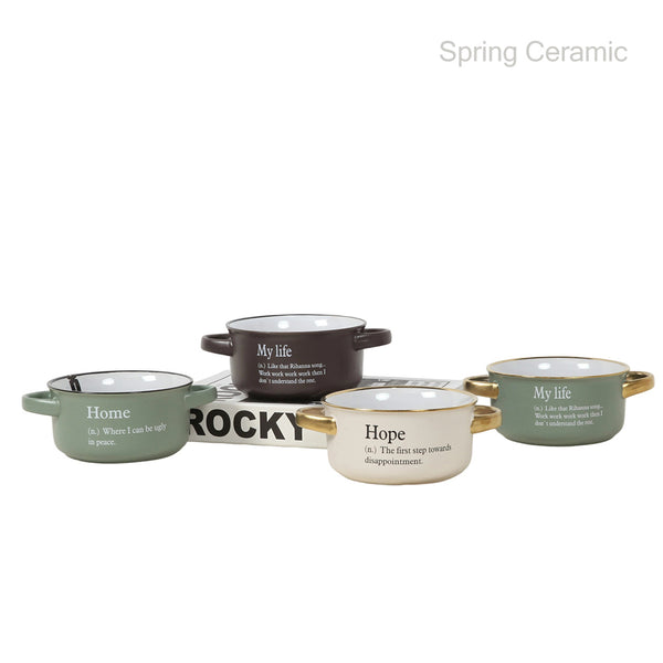 wholesale 21oz double ear bowl,stoneware bowl