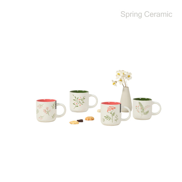 16OZ Wholesale Straight Body Round Bottom color glaze inside matt white outside with 2 colors silk screen