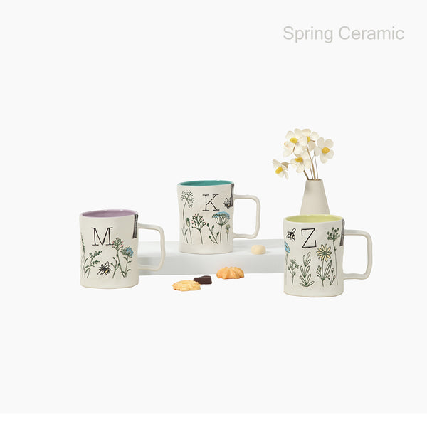 Tasse en relief de 17 oz en gros, émaillée de couleur à l'intérieur avec sérigraphie