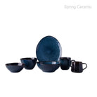 Ceramic Reactive Glaze Dinner Set Blue Color  SP2304-025 - SPRING CERAMIC