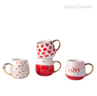 Valentine's Day Ceramic Belly Mug 400ml SP2304-047 - SPRING CERAMIC