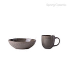 Ceramic Reactive Glaze Dinner Set Grey Color  SP2304-026 - SPRING CERAMIC