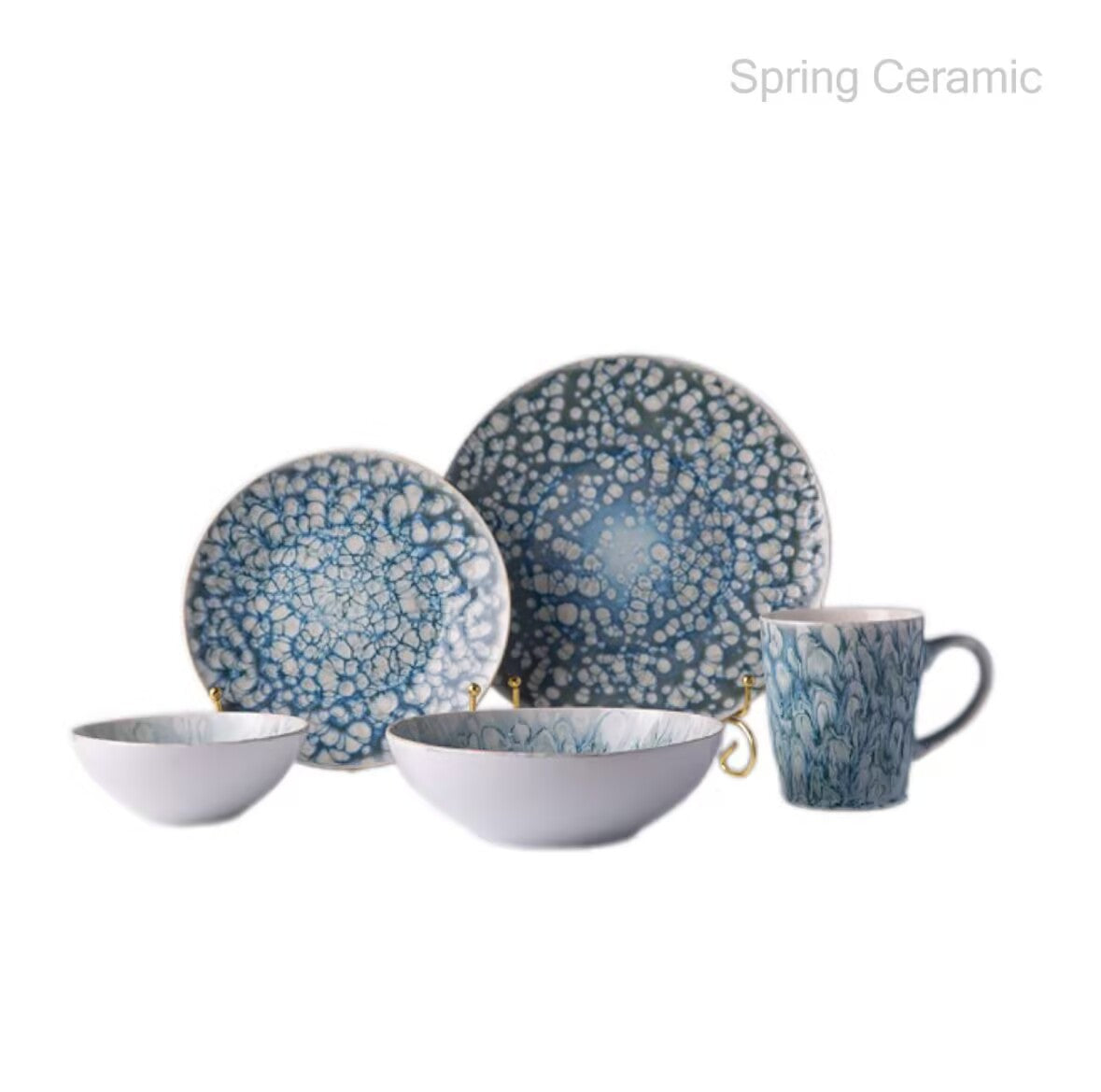 Ceramic Reactive Glaze Dinner Set  SP2304-023 - SPRING CERAMIC