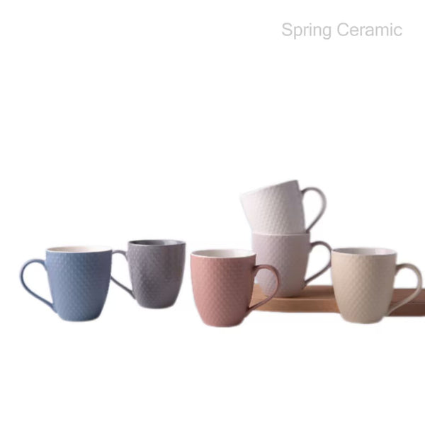 Embossed 500ml Mug SP2304-066 - SPRING CERAMIC